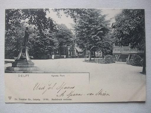 P137 Delft - Agneta Park - 1903, Verzenden, Voor 1920, Gelopen, Zuid-Holland