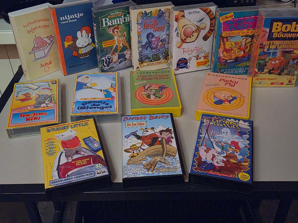 VHS videobanden - kinderfilms - ook per stuk, Cd's en Dvd's, VHS | Kinderen en Jeugd, Gebruikt, Tekenfilm, Alle leeftijden, Ophalen of Verzenden