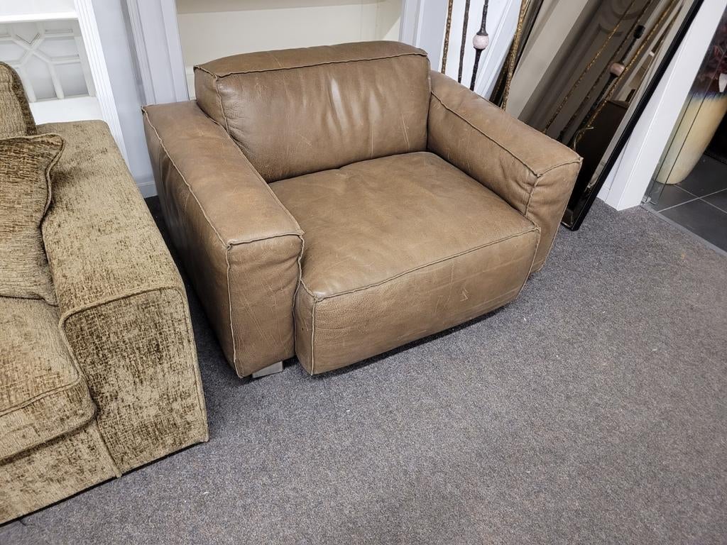 Fauteuil leder, Timothy Oulton, laatste exemplaar, Ophalen, Zo goed als nieuw, Eenpersoons, Minder dan 150 cm