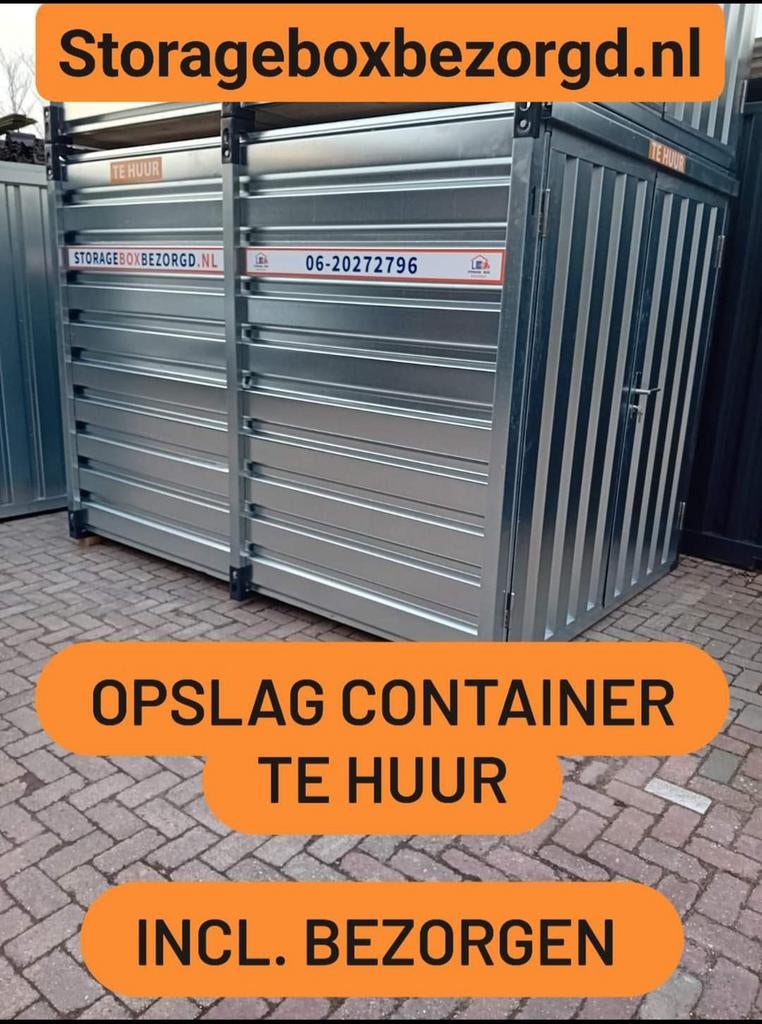 Opslagcontainer te huur, Opslag
