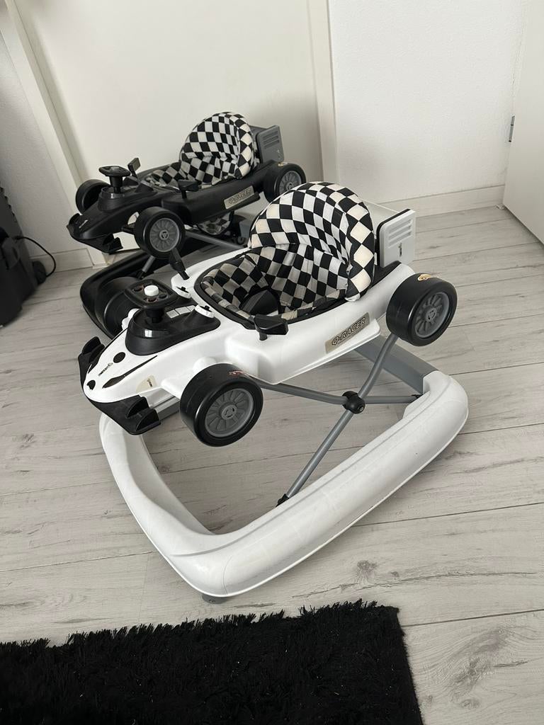 Auto loop stoel.zwart/wit, Ophalen of Verzenden, Zo goed als nieuw