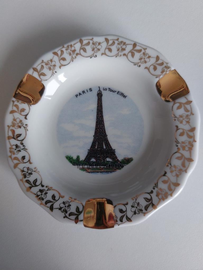 Vintage asbak Parijs Eiffeltoren souvenir, Ophalen
