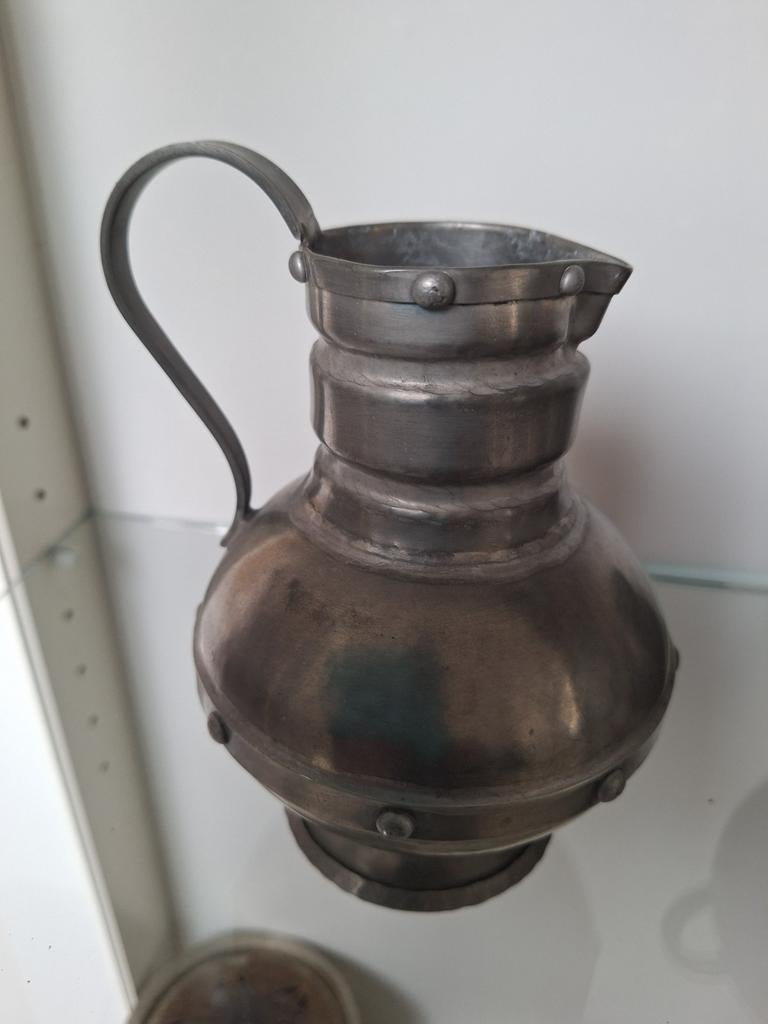 Tinnen Handkan uit Noorwegen, Antiek en Kunst, Antiek | Tin, Ophalen of Verzenden