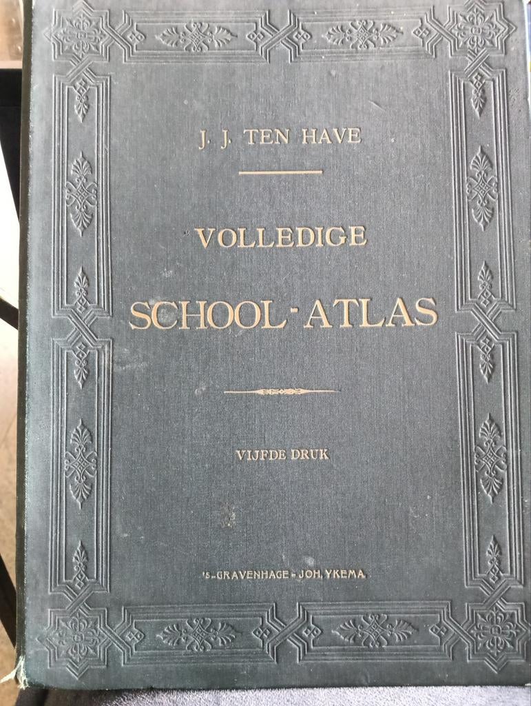 Volledige School-atlas 1915 vijfde druk JJ Ten Have, Antiek en Kunst, Verzenden