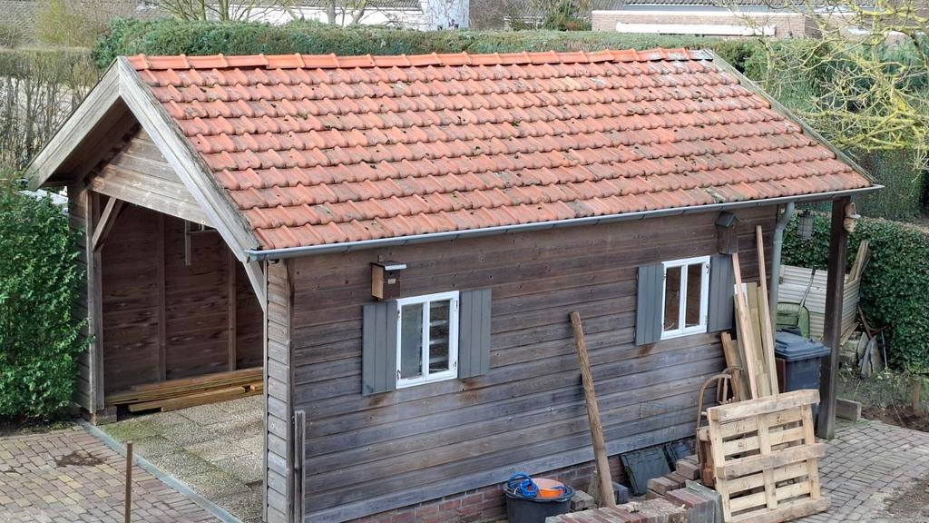 Leuk pannendak ca.4 x6,4 grondoppervlak, Tuin en Terras, Tuinhuizen, Ophalen