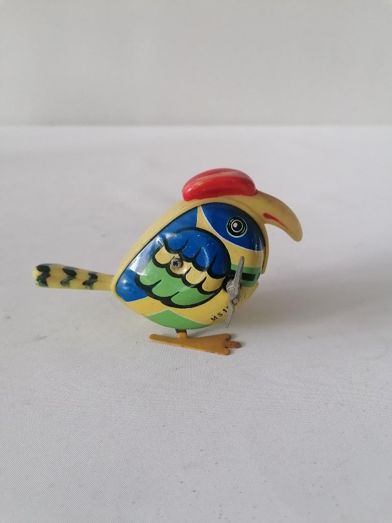 12x7 cm groot blikken vogel, Ophalen of Verzenden
