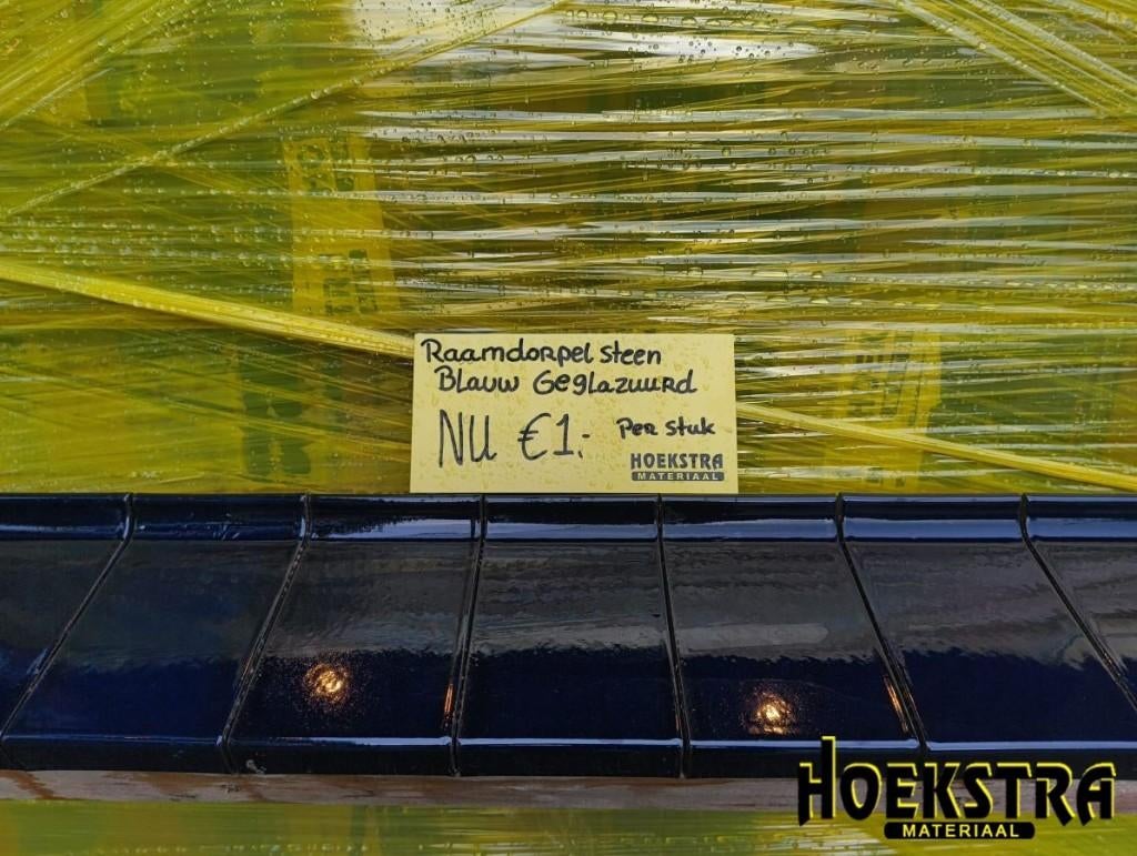 Raamdorpelstenen Blauw Geglazuurd, Ophalen, Nieuw, Overige typen