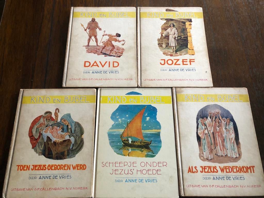 Kind en Bijbel door Anne de Vries 5 deeltjes, Ophalen of Verzenden