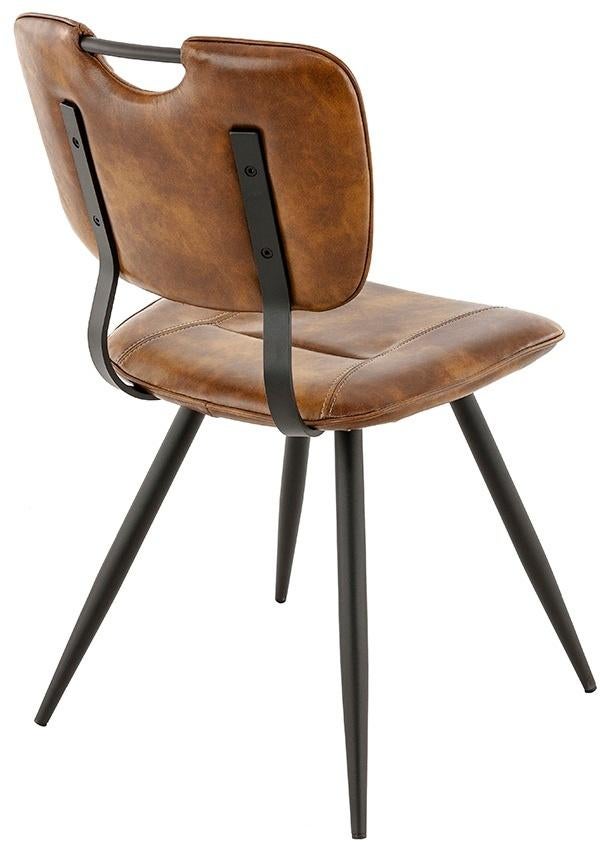Vintage stoel model Soho kleur cognac, Bruin, Nieuw, Ophalen of Verzenden, Metaal