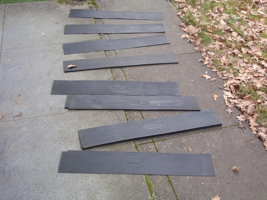 rubberen drempelplaten 1 en 2 cm hoog, Ophalen of Verzenden, Zo goed als nieuw