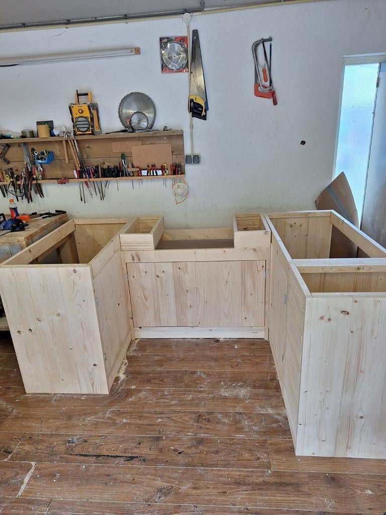 Keukenblok van terug gedroogd en geschaafd hout, Ophalen of Verzenden, Nieuw