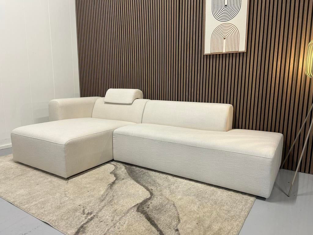 By Sidde Finn - Hoekbank - Snowy White - Nette Staat, Ophalen of Verzenden, Zo goed als nieuw, 150 cm of meer, Vierpersoons of meer