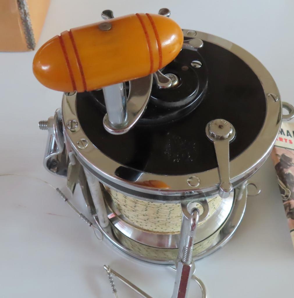 Vintage (1938-1940) PENN SENATOR REEL 12/0 BIG GAME FISHING, Verzenden, Zo goed als nieuw, Molen