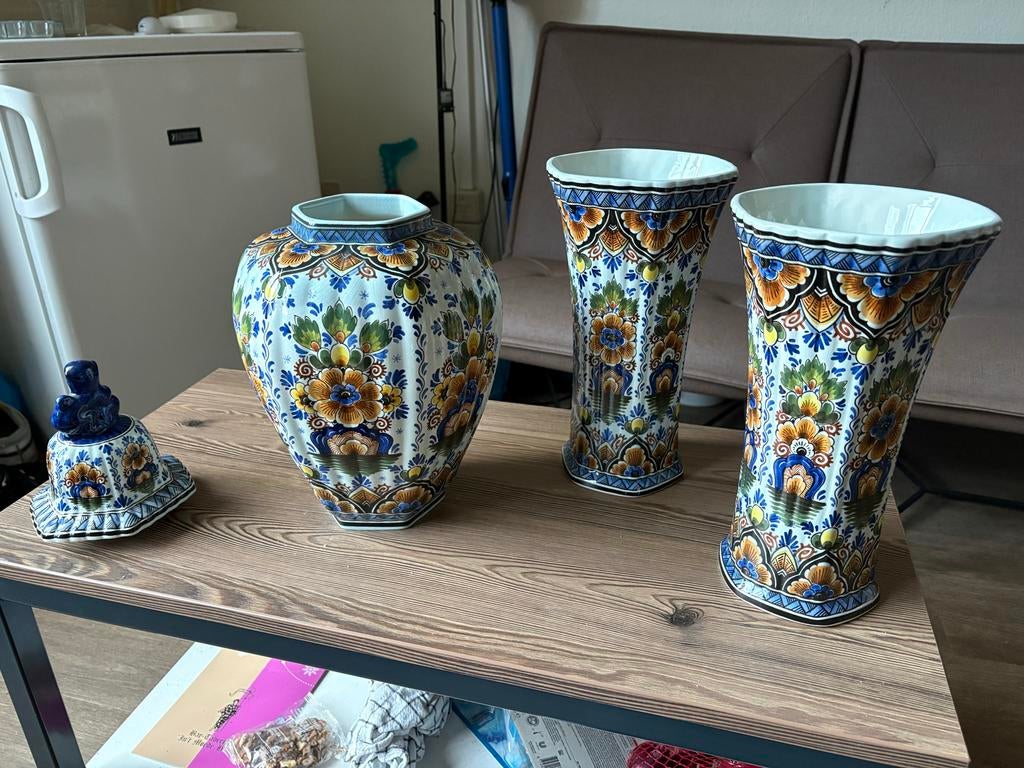 Handbeschilderde Studio Flora Vazen & Pot - Holland, Ophalen