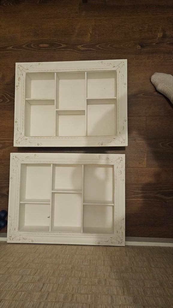 Vintage Wandkasten Brocante - 2 Stuks, Ophalen of Verzenden, Gebruikt