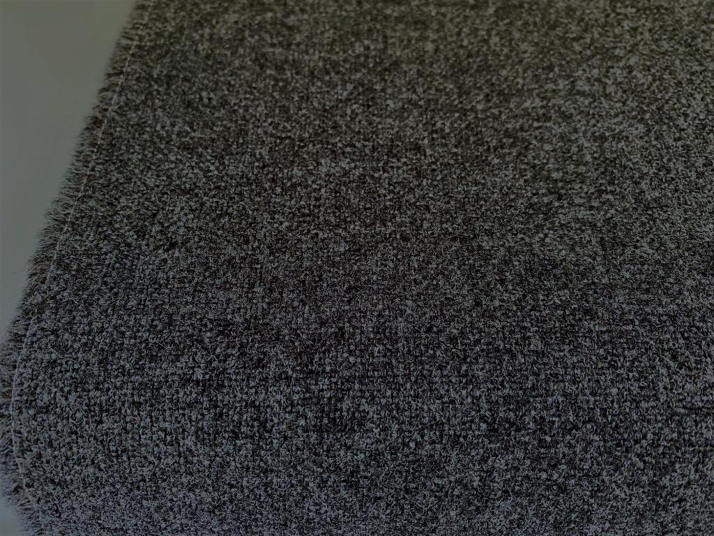Kvadrat Tonica 2 182 donkergrijs; 6x restant meubelstoffen, Hobby en Vrije tijd, Stoffen en Lappen, Wol, 120 cm of meer, Ophalen of Verzenden