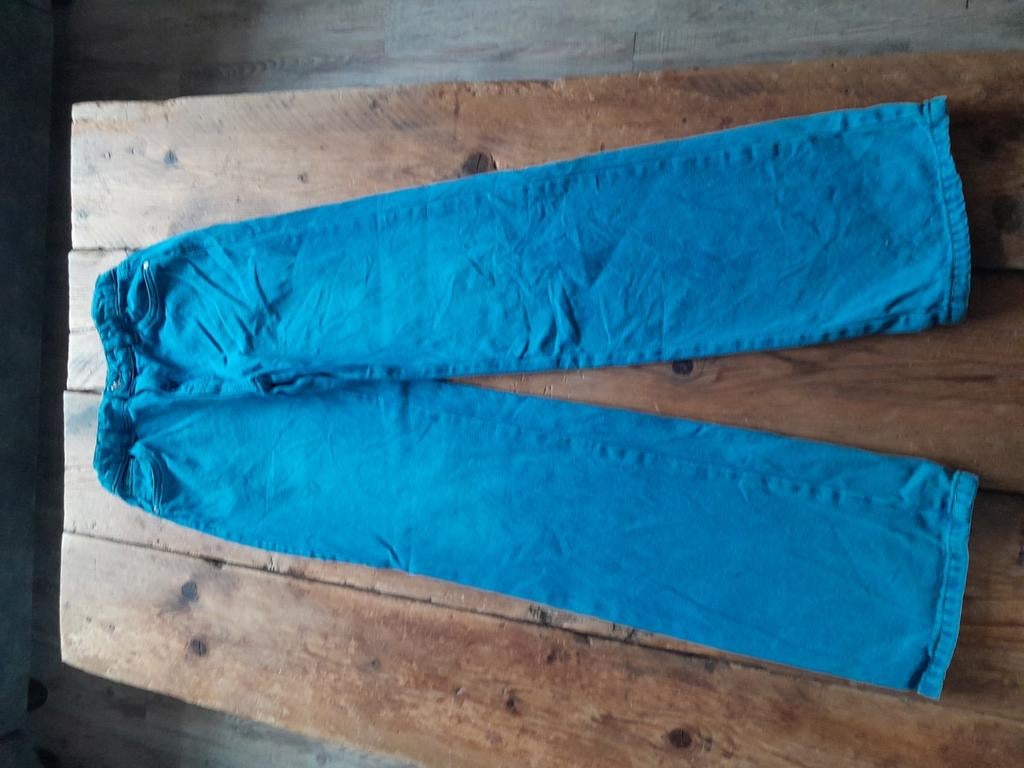 Spijkerbroek jeans knoopsgaten elastiek maat 36 verstelbaar, Ophalen of Verzenden, Zo goed als nieuw, Blauw, W28 - W29 (confectie 36)