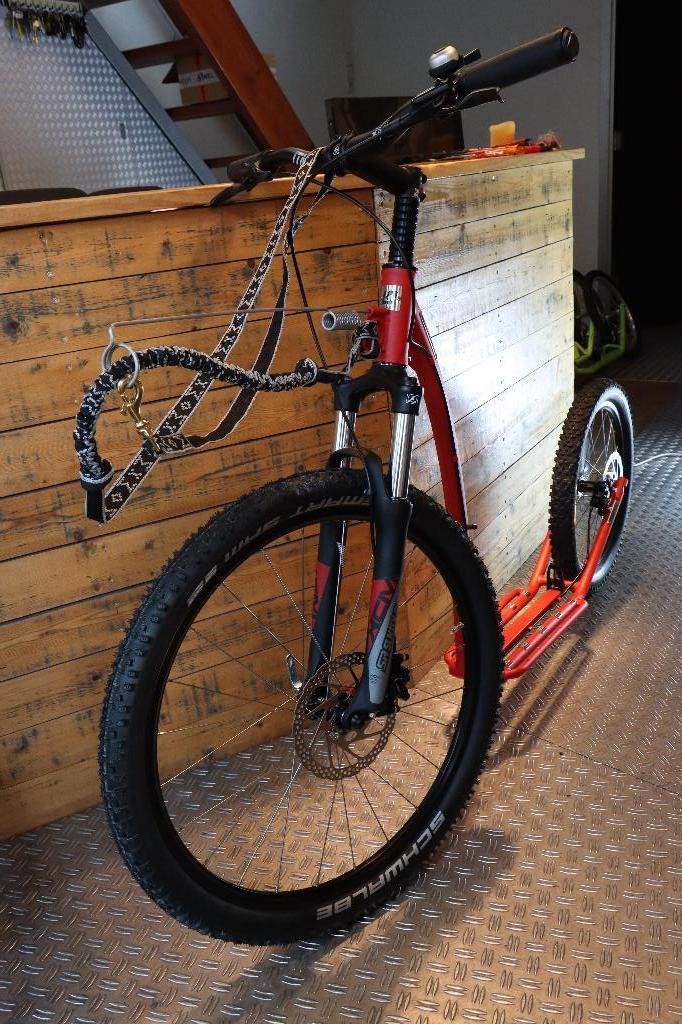 Kostka Mushing, nu € 100,- korting. OP=OP. Step met je hond., Fietsen en Brommers, Steps, Ophalen of Verzenden, Nieuw, Kickbike