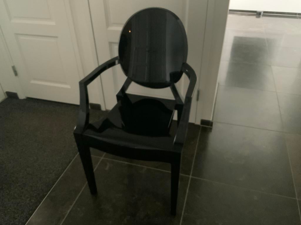 Kartell Louis Ghost eetkamer stoel zwart, Huis en Inrichting, Stoelen, Ophalen, Kunststof, Gebruikt, Zwart