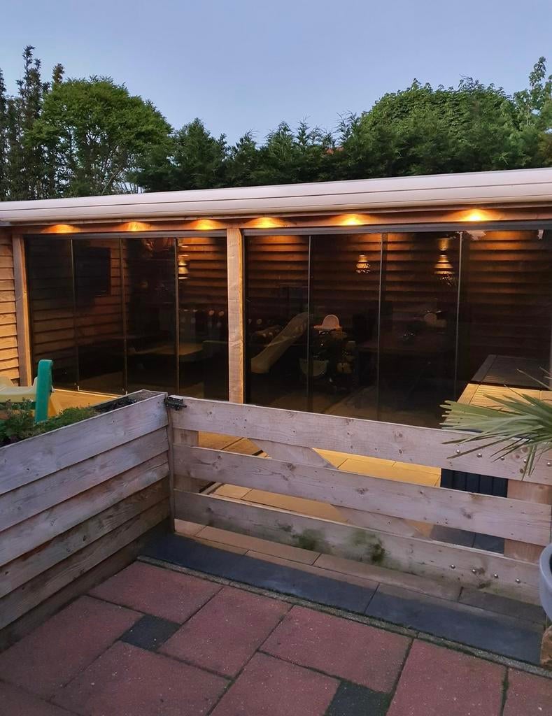 GLAZEN SCHUIFWANDEN INCLUSIEF MONTAGE ‼️ Slot 🔐, Tuin en Terras, Ophalen of Verzenden, Nieuw