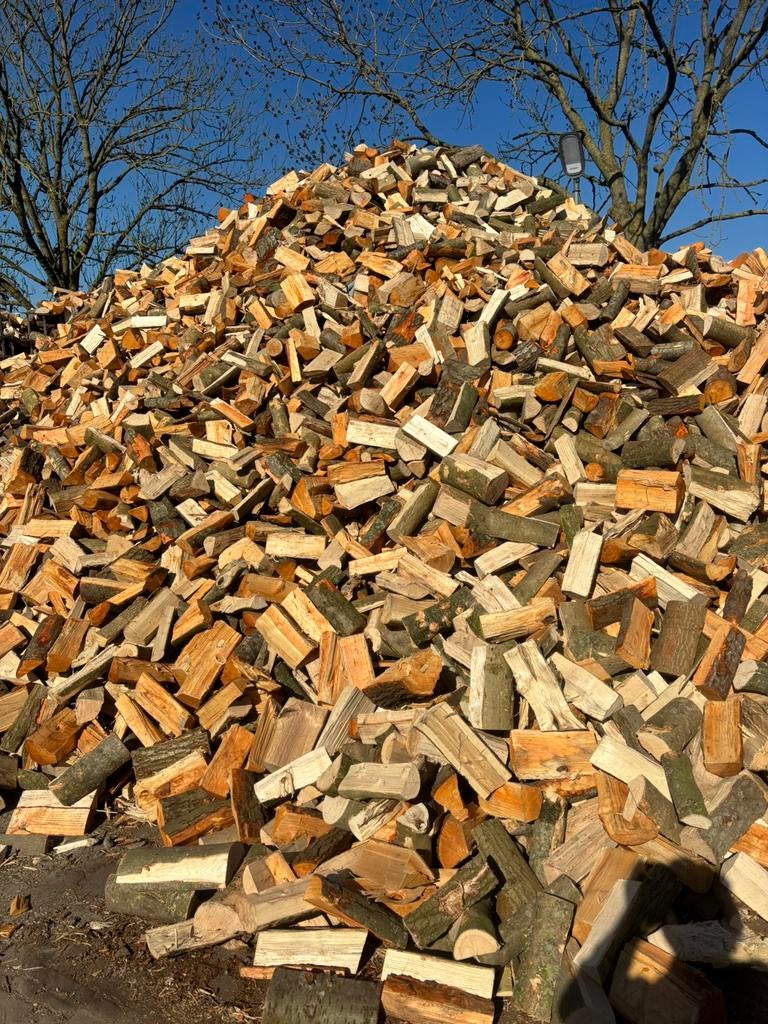 Goedkope Haardhout mix, Tuin en Terras, Haardhout, 6 m³ of meer, Verzenden, Essenhout, Blokken