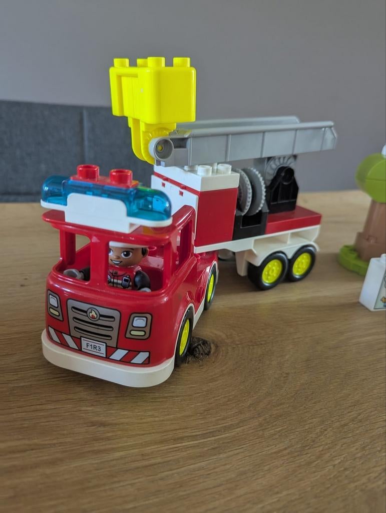 Duplo 10969 Brandweer, Verzenden, Zo goed als nieuw, Complete set, Duplo