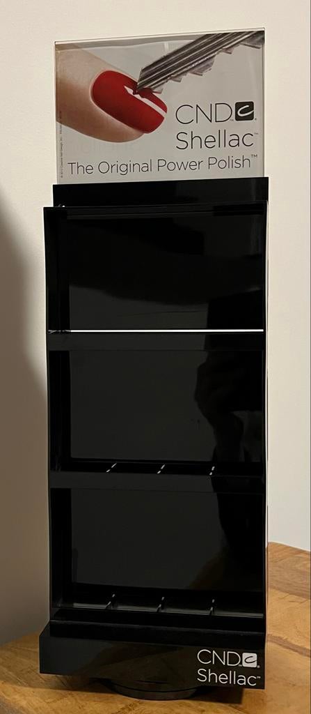 CND Shellac Display Standaard - Zwart, Zwart, Ophalen of Verzenden, Zo goed als nieuw, Handen en Nagels