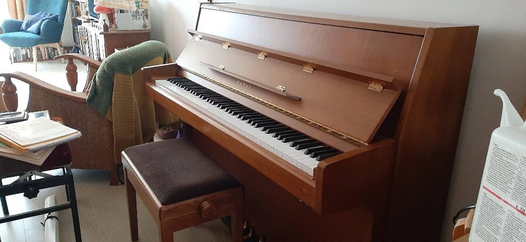 Piano, Muziek en Instrumenten, Piano's, Ophalen, Gebruikt, Bruin, Piano