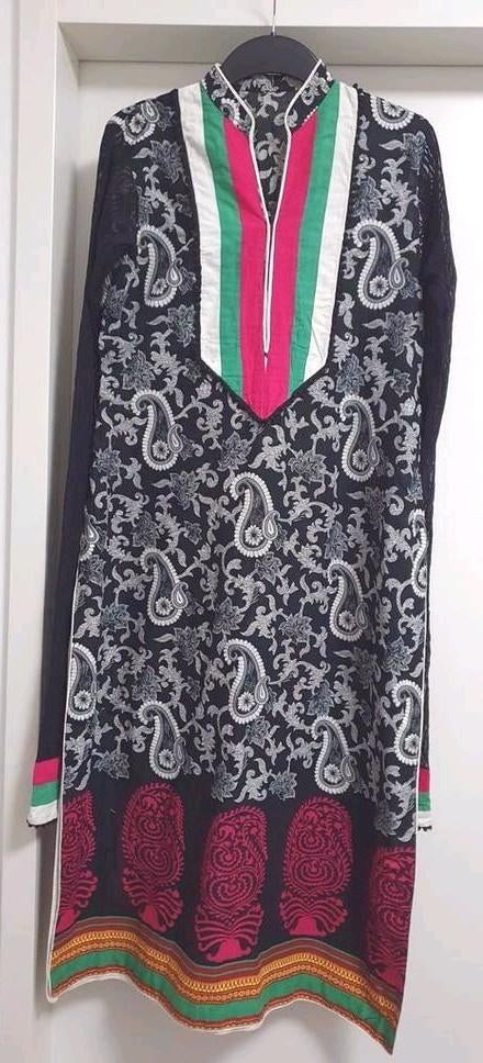 Zwart wit roze jurk / tuniek - Maat M, Zwart, Ophalen of Verzenden, Zo goed als nieuw, Indian