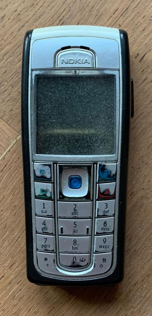 Nokia telefoon type 6230, Telecommunicatie, Gebruikt, Zwart, Fysiek toetsenbord, Ophalen of Verzenden