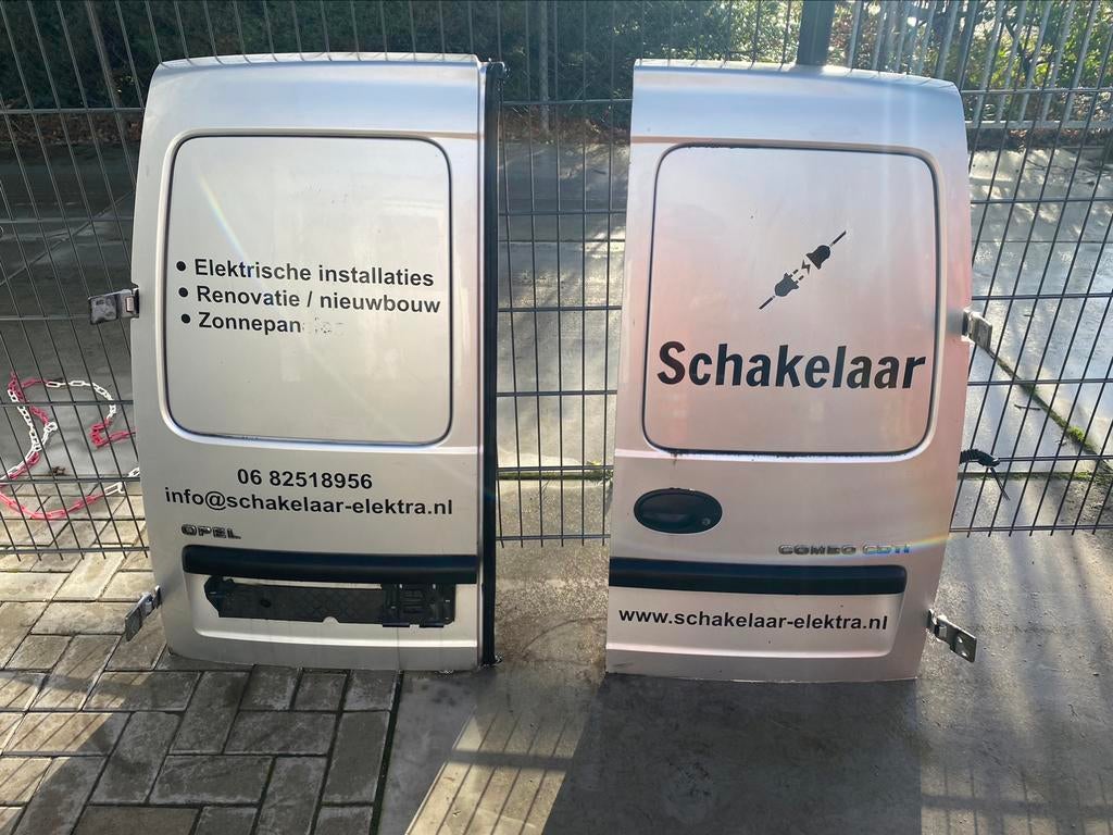 Opel combo c achter deur links rechts grijs z157, Ophalen of Verzenden, Achter, Opel, Deur