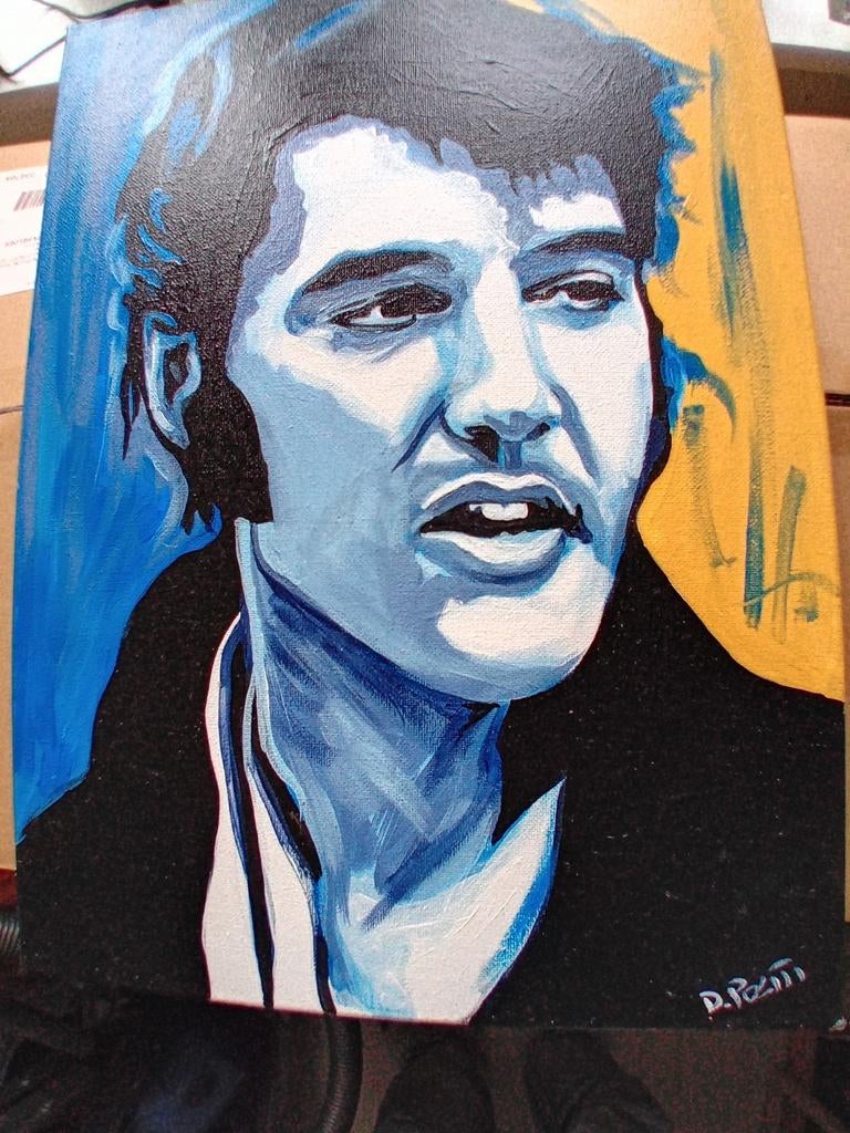 Elvis Presley Schilderij, Antiek en Kunst, Ophalen of Verzenden