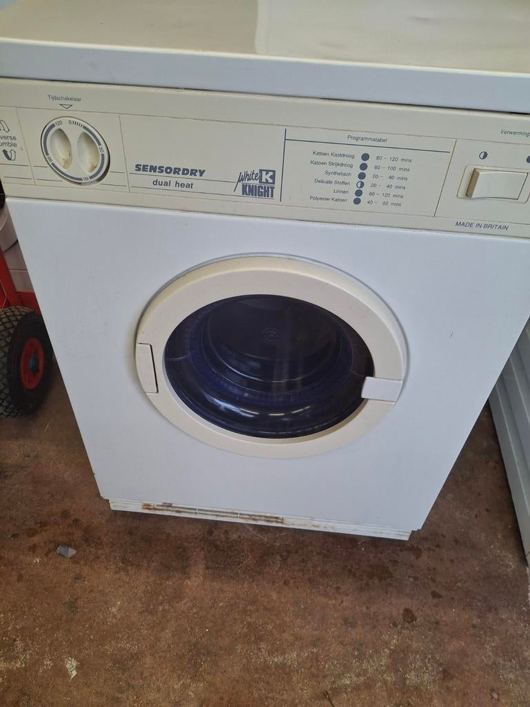 White Knight Wasdroger - Gebruikt, Witgoed en Apparatuur, Ophalen, 6 tot 8 kg, Gebruikt, Voorlader