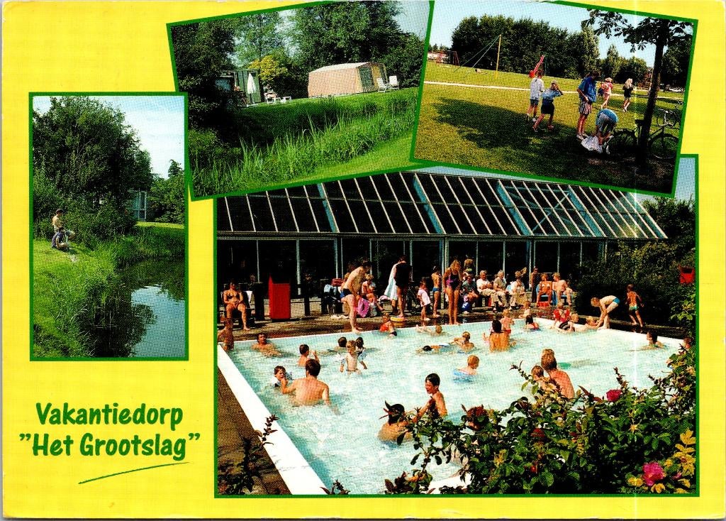Vakantiedorp Het Grootslag Andijk - 4 ansichtkaarten, Verzenden, 1980 tot heden, Gelopen, Flevoland