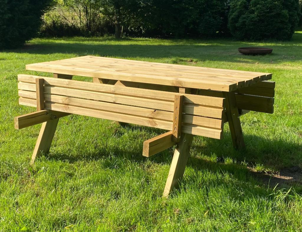 Picknicktafel 180 cm., grenenhout, en Douglas kinderpicknick, Tuin en Terras, Ophalen, Nieuw, Hout