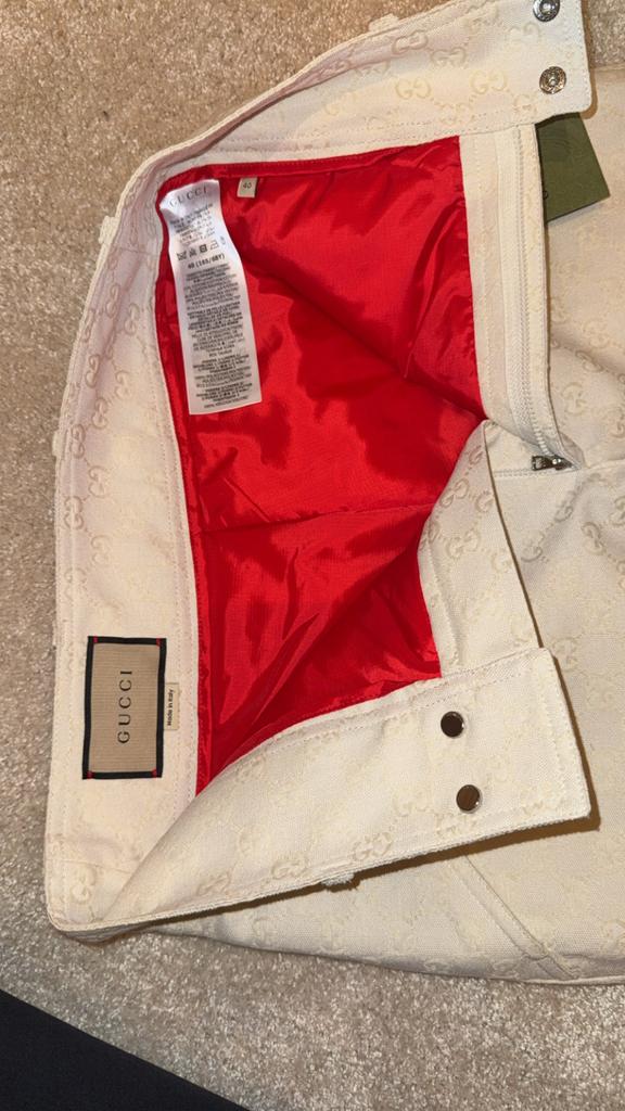 Gucci Ski Broek - Nieuwstaat!, Maat 38/40 (M), Beige, Nieuw, Ophalen of Verzenden