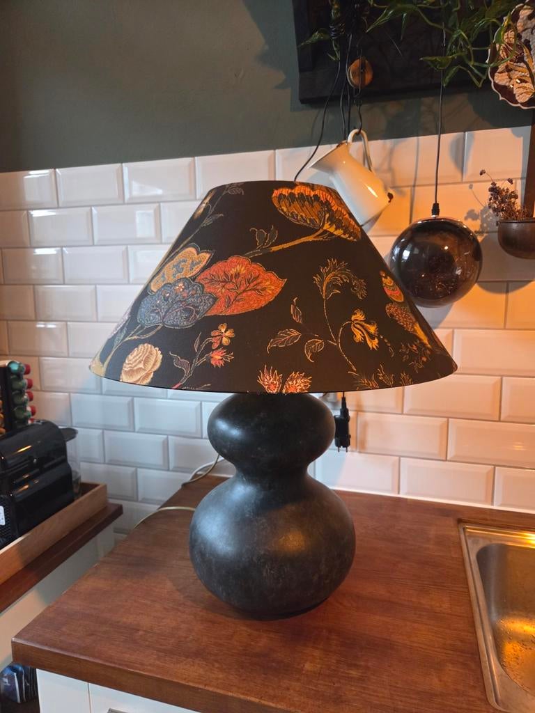 Vintage Porta Romana Lamp - Decayed Black, Overige materialen, Gebruikt, Vintage, Ophalen of Verzenden