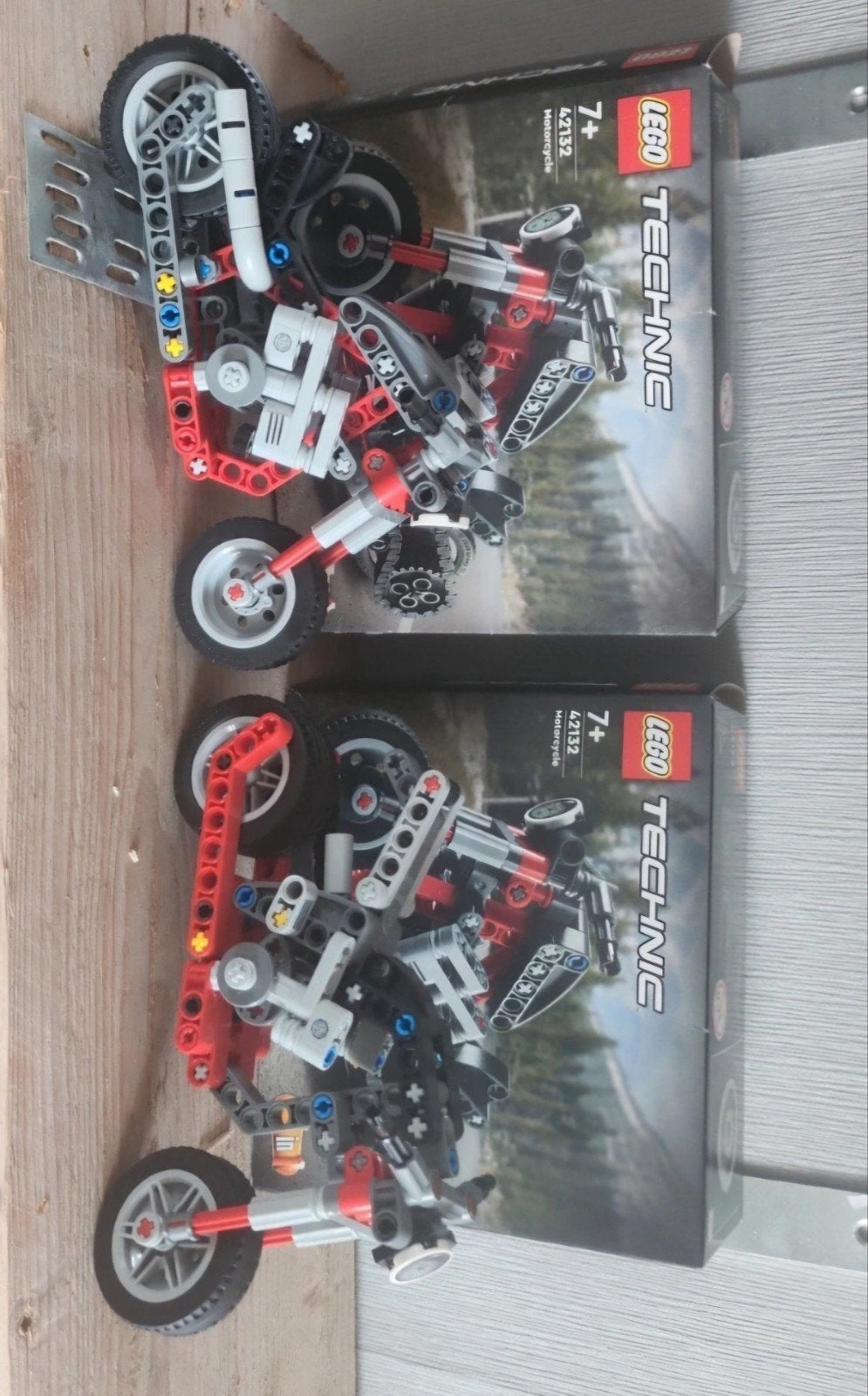 2x LEGO Technic 42132 Motorfiets met boekjes en dozen, Ophalen of Verzenden