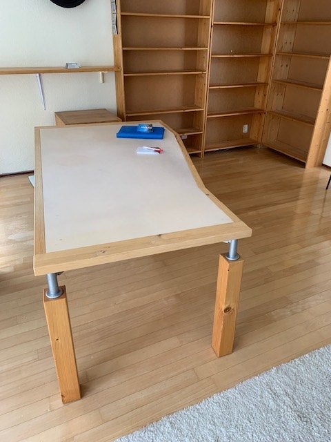 Lundia bureau, Ophalen, Gebruikt, 175 cm, Scandinavisch