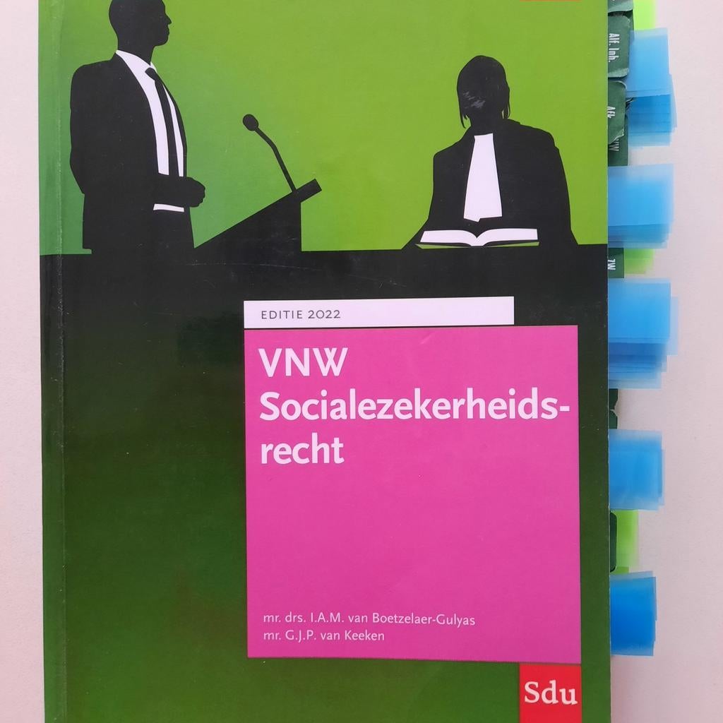 VNW Socialezekerheidsrecht 2022 - Editie Sdu, Mr. drs. I.A.M. van Boetzelaer-Gulyas, mr. G.J.P. van Keeken, Zo goed als nieuw