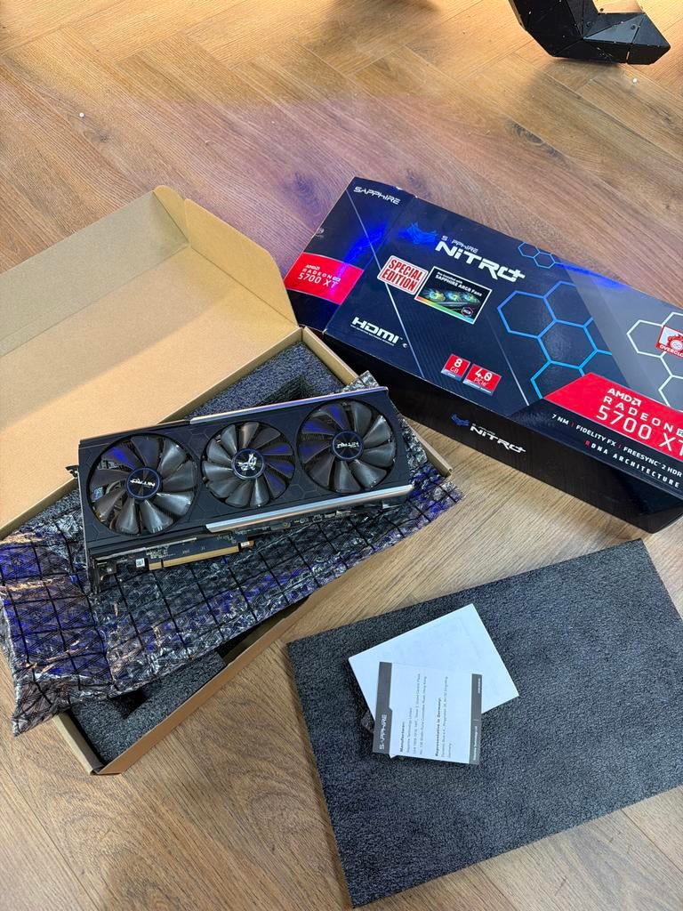 Sapphire Nitro+ Radeon RX 5700 XT Special Edition met RGB, GDDR6, PCI-Express 4, Ophalen of Verzenden, Zo goed als nieuw