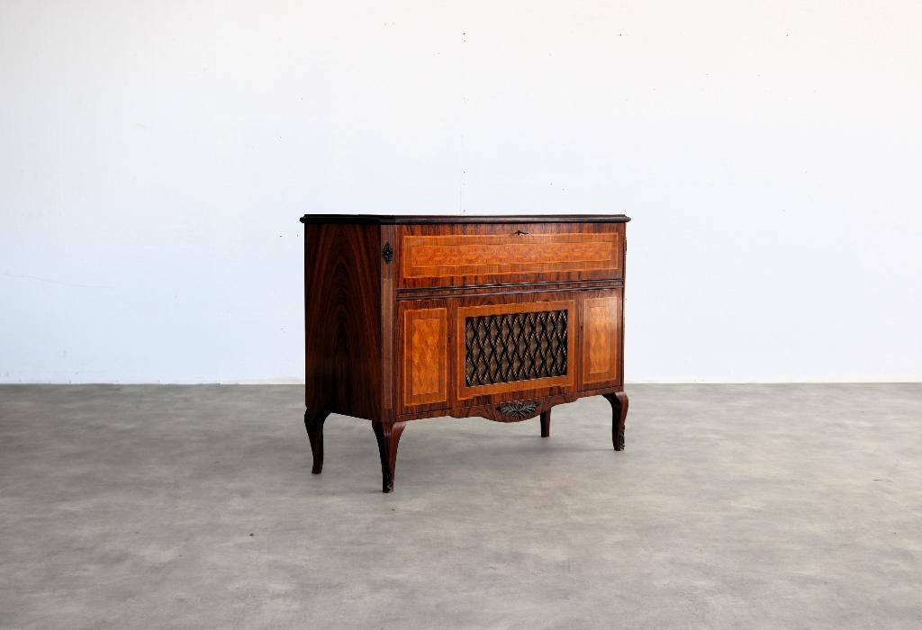 vintage leeg audiomeubel | kast | jaren 50 | Zweeds, Gebruikt, ., ., Minder dan 100 cm