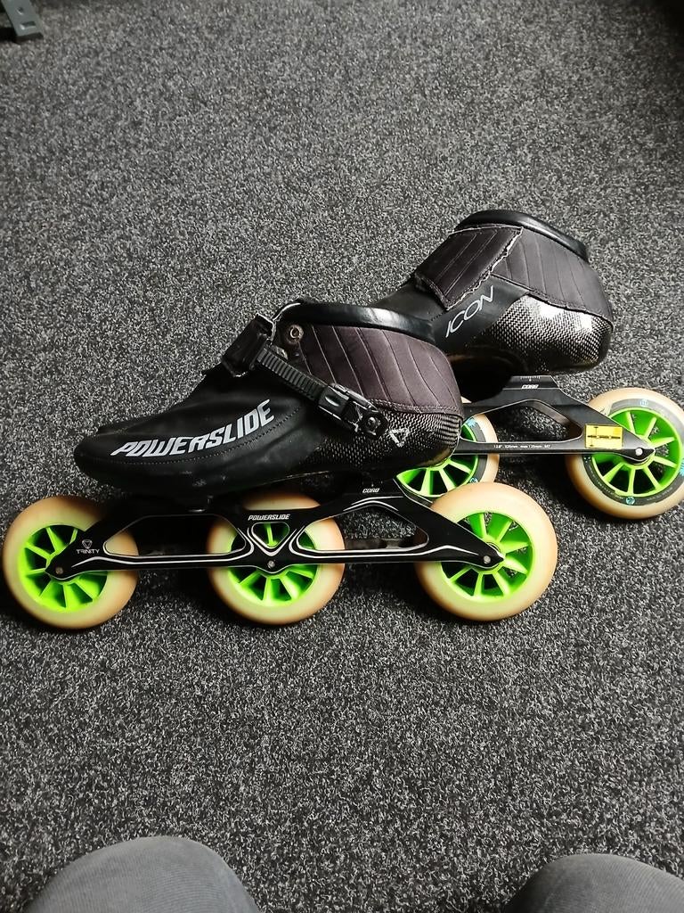Powerslide Icon Skeelers maat 43  frame 3x125, Gebruikt, Heren, Overige typen, Ophalen of Verzenden