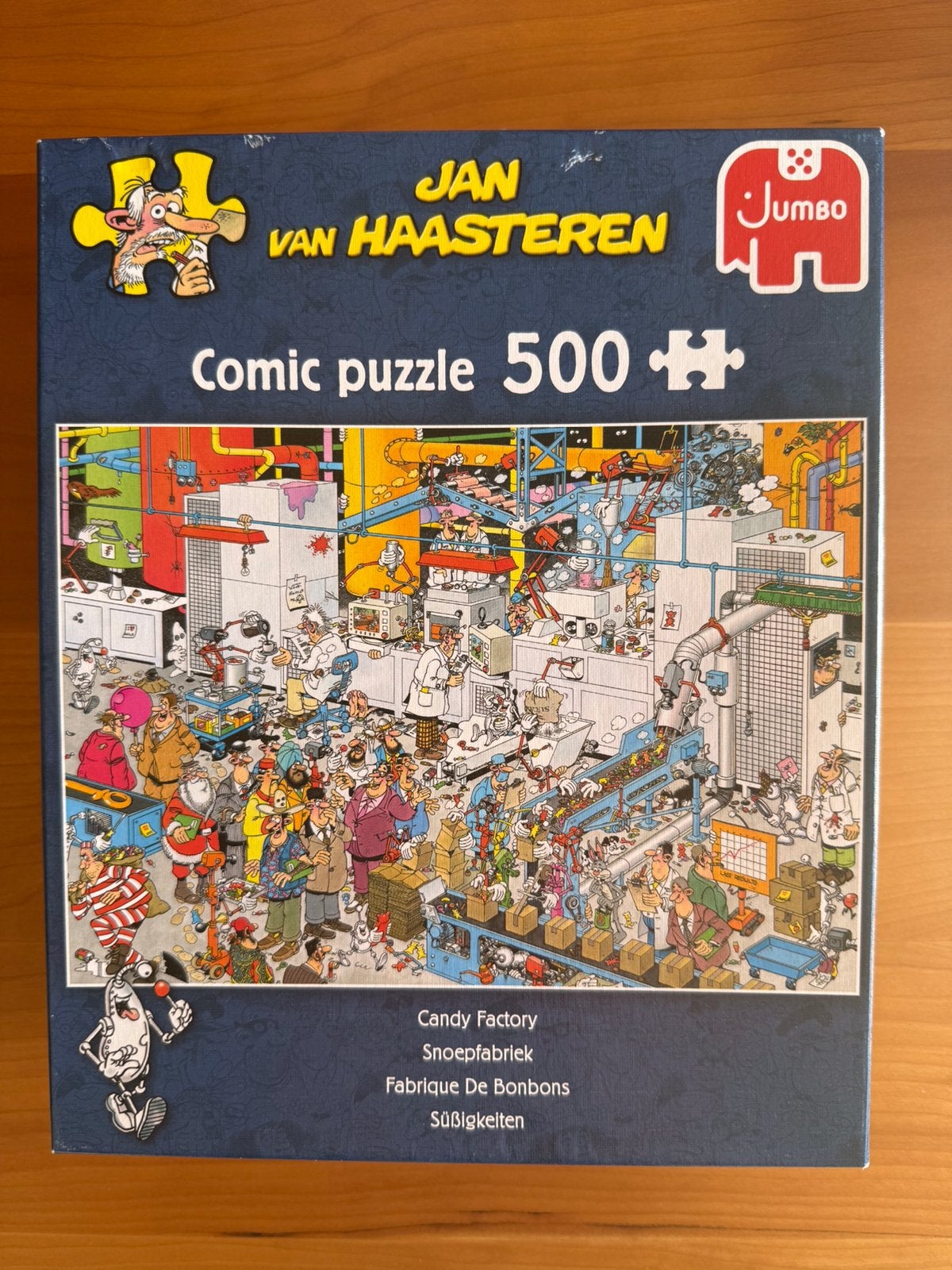 Jan van Haasteren - Snoepfabriek 500 stukjes Compleet, Ophalen of Verzenden, 500 t/m 1500 stukjes, Zo goed als nieuw, Legpuzzel