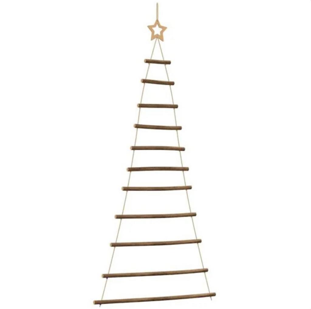 Hangende kerstboom met topster 74x150 cm natuurlijke tak, Diversen, Kerst, Ophalen, Nieuw