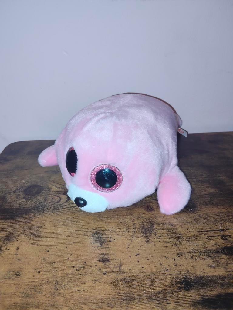 Ty Beanie Boo Pierre knuffel, roze, 20 cm,mooie staat, Ophalen, Zo goed als nieuw, Overige typen
