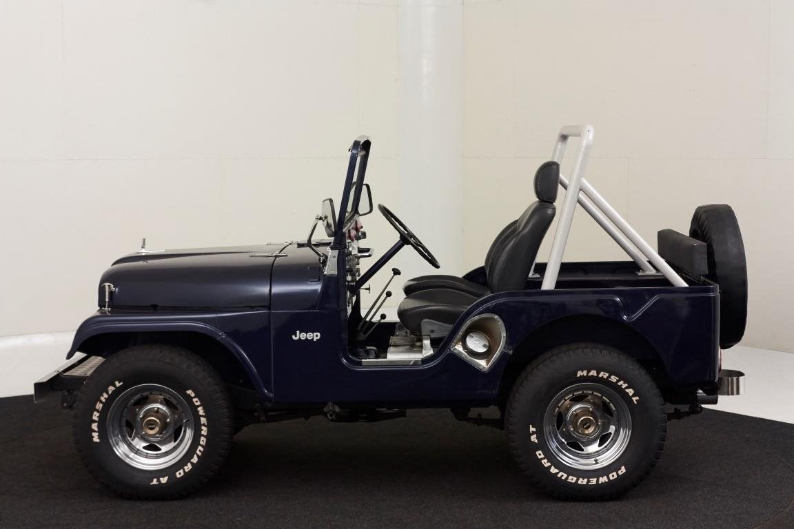 Jeep Nekaf Nieuwstaat/Belasting vrij, Auto's, Gebruikt, Blauw, Lederen bekleding, Leder