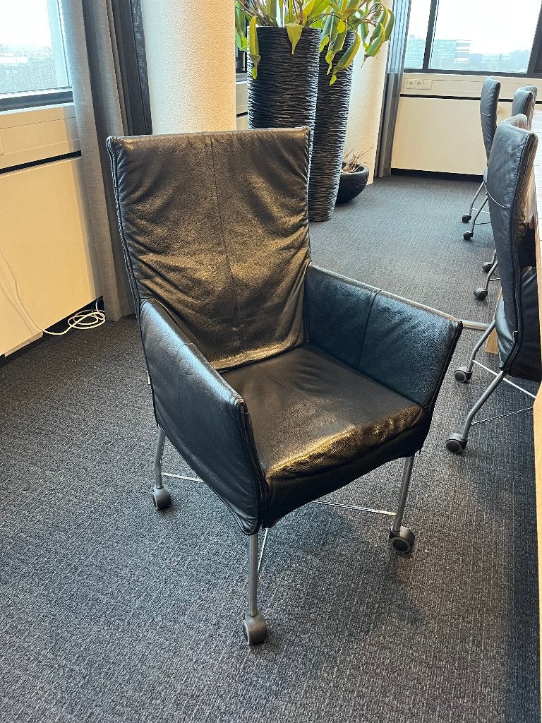 Montis Chaplin Stoelen - zwart, Ophalen, Gebruikt, Zwart, Leer