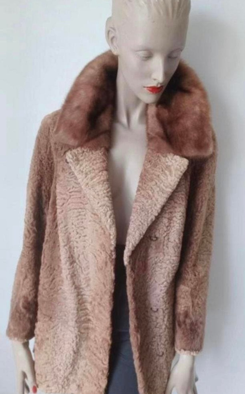 Chic bont jas, Kleding | Dames, Jassen | Winter, Zo goed als nieuw, Bruin, Verzenden