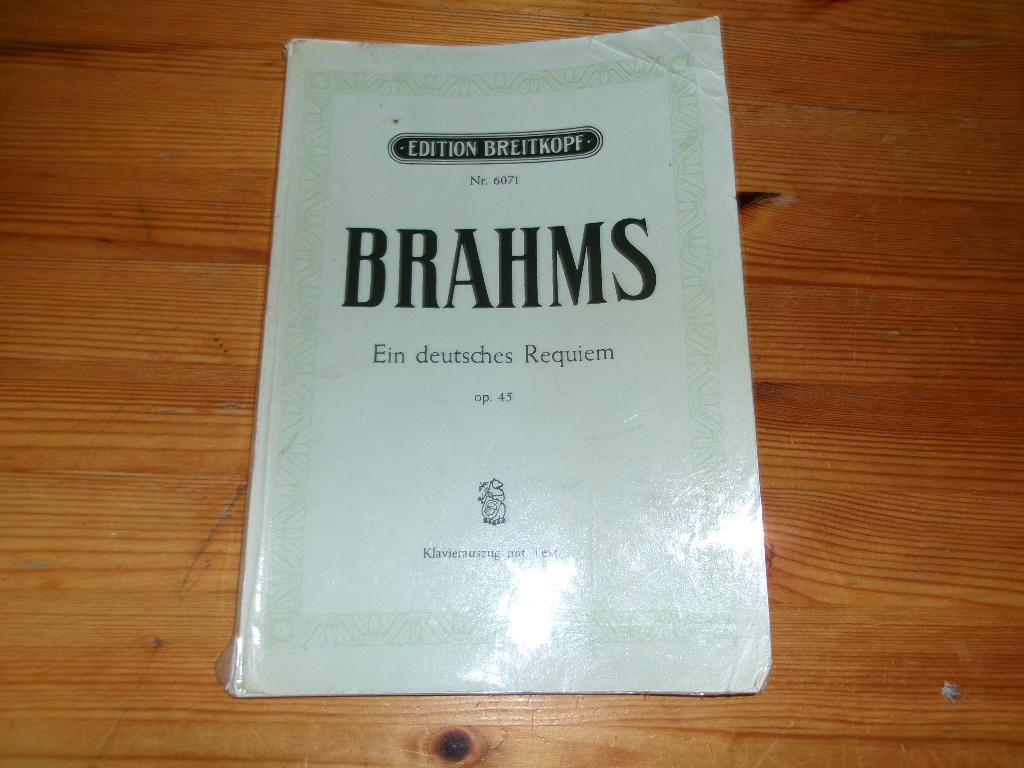 Brahms - ein deutsches requiem op. 45, Muziek en Instrumenten, Bladmuziek, Klassiek, Ophalen of Verzenden, Artiest of Componist
